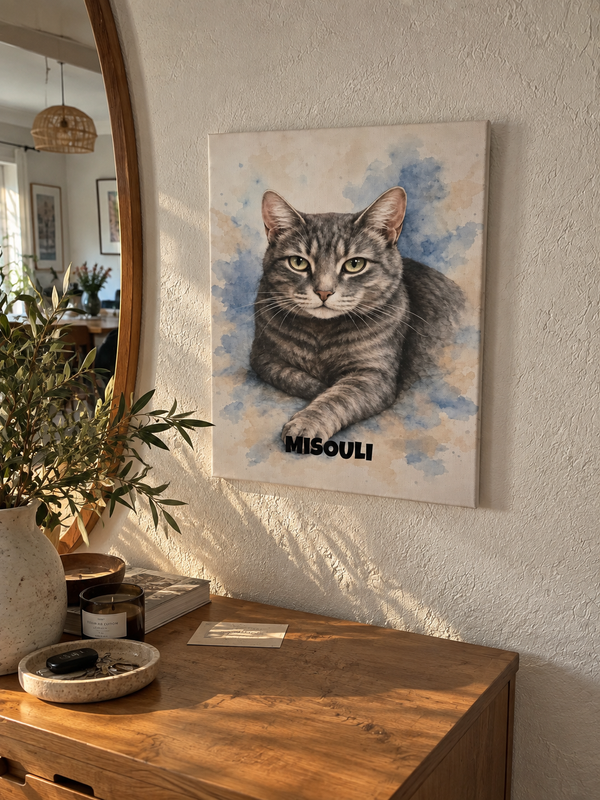 Gros plan sur la toile
