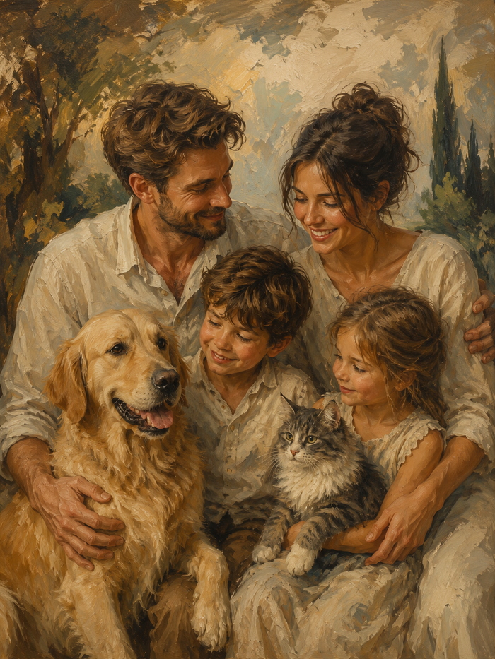 Portrait Huile