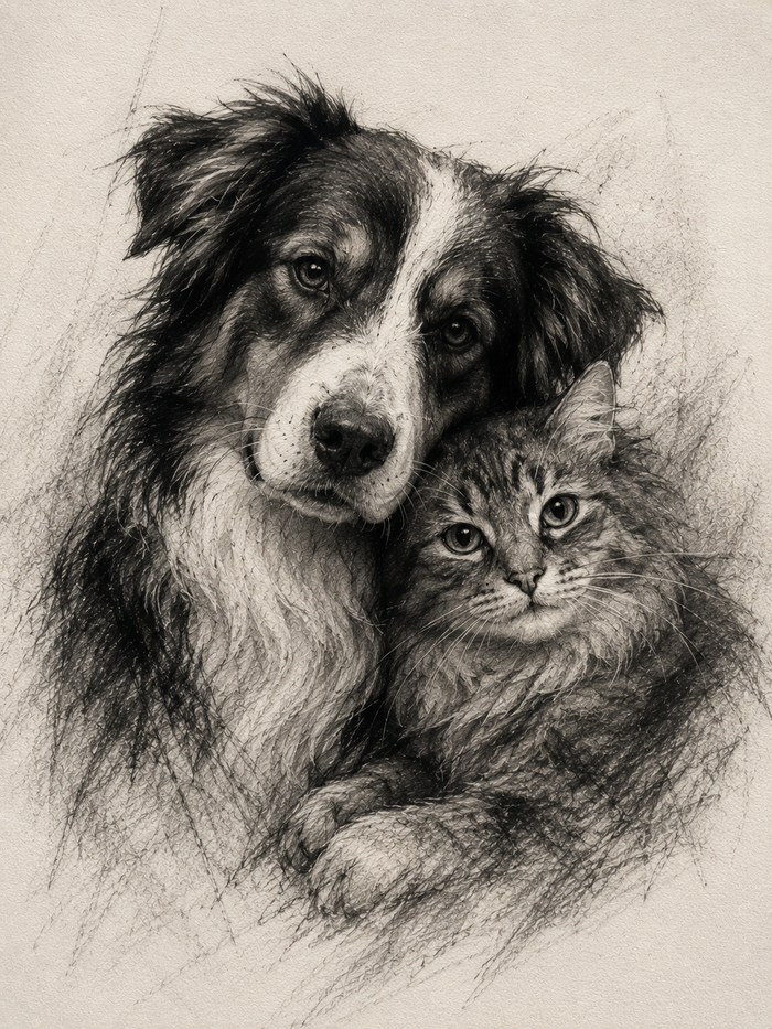 Portrait Fusain