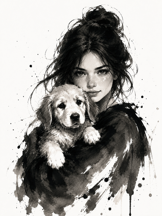 Portrait Encre