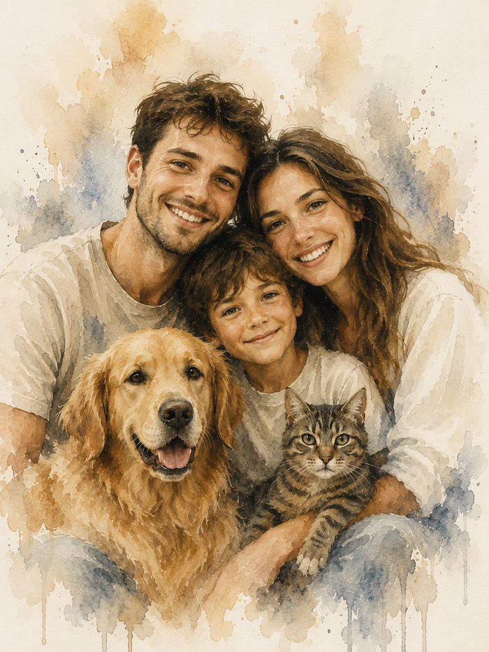 Portrait Aquarelle