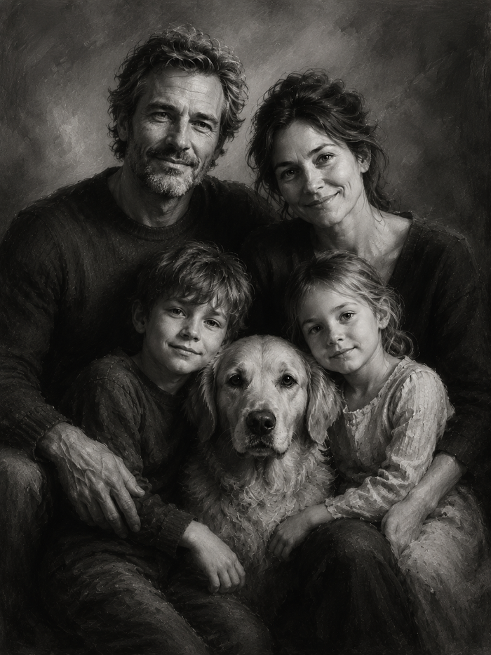Portrait Noir et blanc fine art