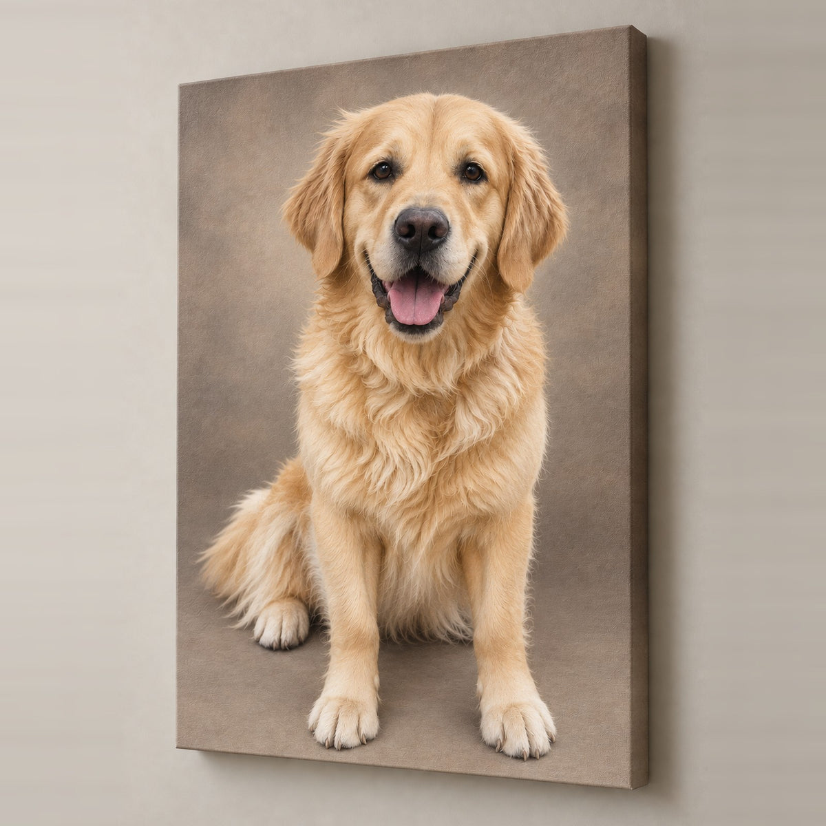 Le portrait imprimé sur toile